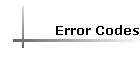 Error Codes